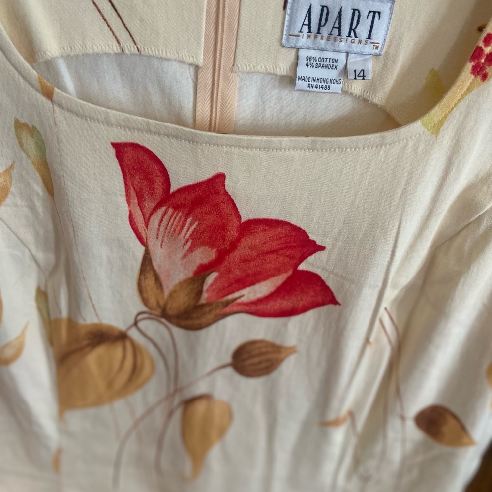 So chic! Vintage Apart Impressions size 14 dress - Picture 5 of 5